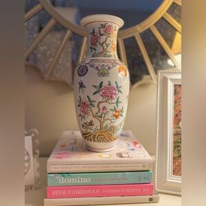 12.5” Famille Rose vase in perfect condition